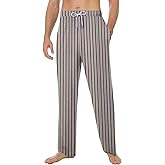 IAJDKMEK Men's Pajama Pants Cotton Lightweight Pajama Bottoms with Pockets Comfy Sleepwear Lounge Pj Pants