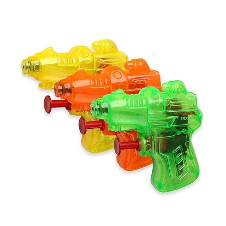Schramm® 6er Pack Wasserpistole Mini Space Wasserpistolen Wasser Pistole Water Gun Watergun
