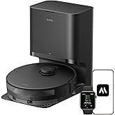 Mova E30 Pro Plus Robot Vacuum, 19000Pa Suction, DuoRoller Brush Anti-Tangle, Self-Emptying 90-Day Hands-Free, Extendable Side Brush for Edge Cleaning, App & Voice Control