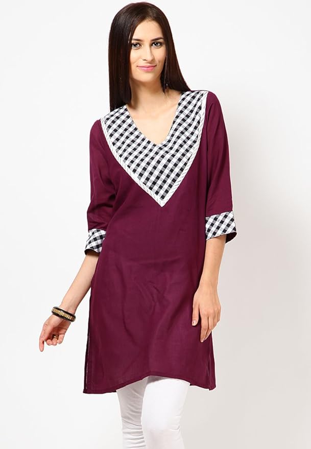 colour combination with purple kurti