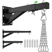Heavy Duty Wall Mount Punching Bag Hanger - Adjustable 800 LB Capacity For Home Gym