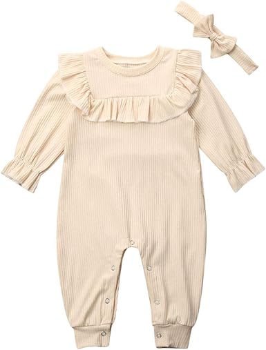 ribbed baby romper