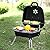 Portable Foldable Tabletop Charcoal BBQ Grill with four Foldable legs and a warming rack for camping ,hiking, picnic