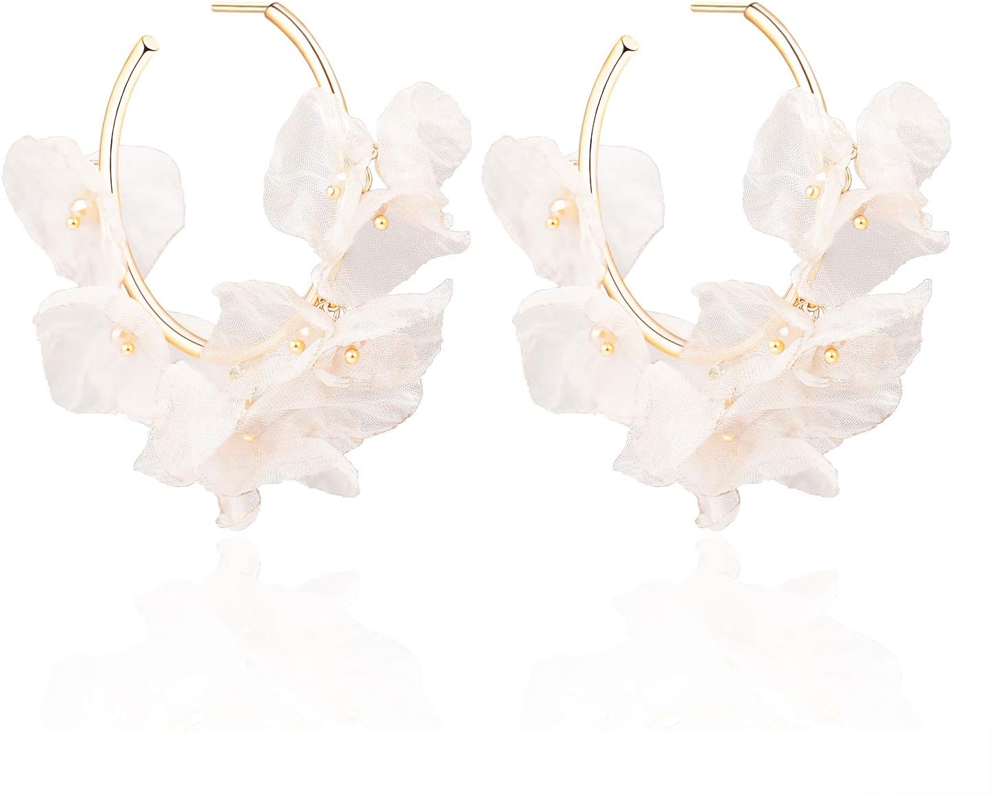 Hoop Earrings, Badu Silver Gold Plated Hoop Earrings for Women Girls Big & Small Hoop Earrings for Sensitive Ears