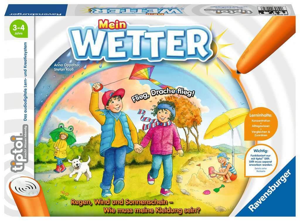 Ravensburger tiptoi Game 00074 My Weather - Educational Game from 3 Years for 1-4 Players