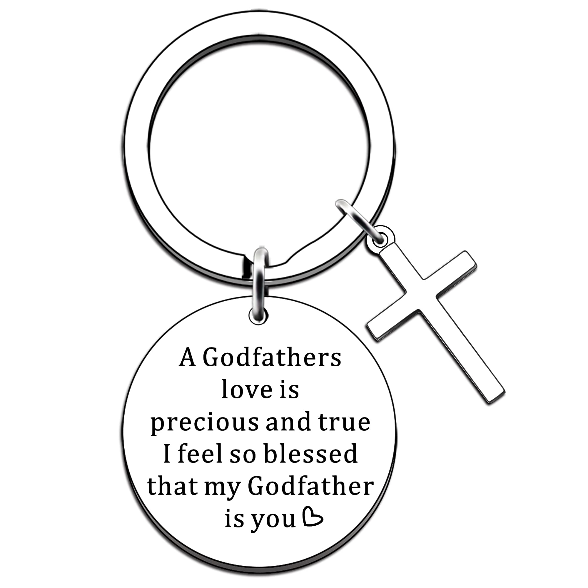 JMIMO Godfather Gifts Godfather Keyring Keychain Christening Gifts