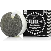 Spongell&eacute; Men's Super Buffer, Verbena Absolute | 20+ Washes | Body Wash Infused Exfoliating Body Scrubber | Loofah Sponge For Men | Gift for Father's Day, Vegan, Dermatologist-Tested, Made in USA
