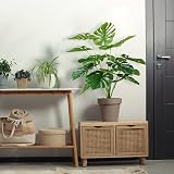 Sour Lemon 28 Inch Monstera Palm Tree Artificial Plant with Pot view 6