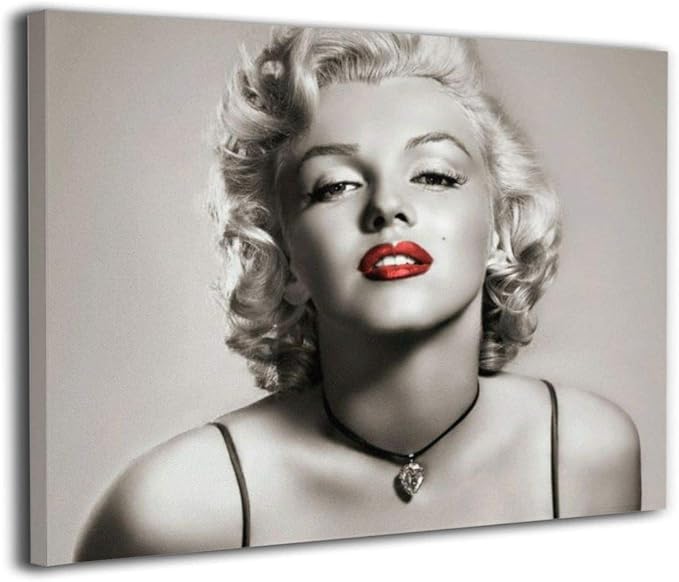 Marilyn Monroe - Cuadro de pared con marco para sala de estar o