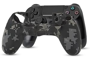 YOIDESU Robust Protective Cover for PS4, Silicone Cover with a Colorful Pattern, Play Grip Protection Made of Silicone for ps4 Controller Shell, Replacement housing with Great Durability(Gray)