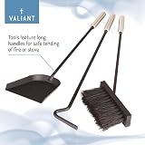 Valiant Fun 3-Piece Concealed Fireside Companion Set Black Satin Finish view 4