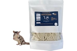 PETIVORE Premium Large Pack Fish Stick for Sugar Glider - Made with Real Fish - Hamster, Squirrel, Chinchillas, Marmoset, Small Exotic Animal Pet Treats, Snacks and Food (120g)