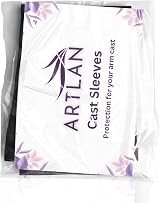 Artlan Arm Cast Sleeve Cover | Black Lycra Medium Cast Protector view 6