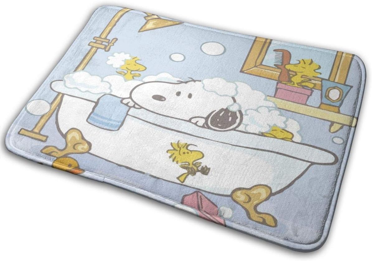 911 Snoopy Bathing Bathroom Mat Soft and Comfortable AntiSlip Door Mat