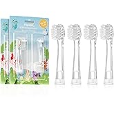 Papablic Replacement Toothbrush Heads - 4 Count | Compatible BabyHandy & Toddler Sonic Electric Toothbrushes (18-36 Months)