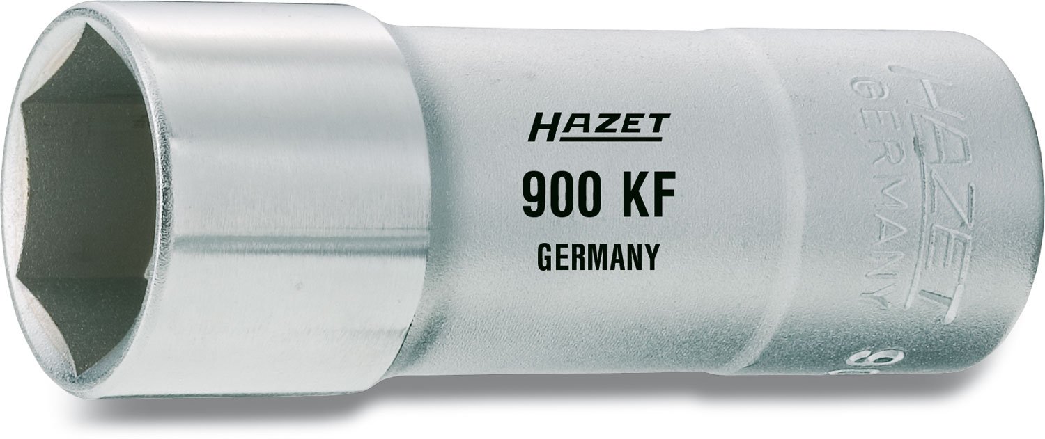 HAZET 900AKF 71 mm Hexagon Profile Spark Plug Socket - Chrome-Plated/Polished