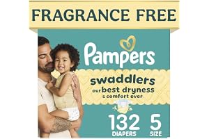 Pampers Swaddlers Baby Diapers, Size 5, 132 Count