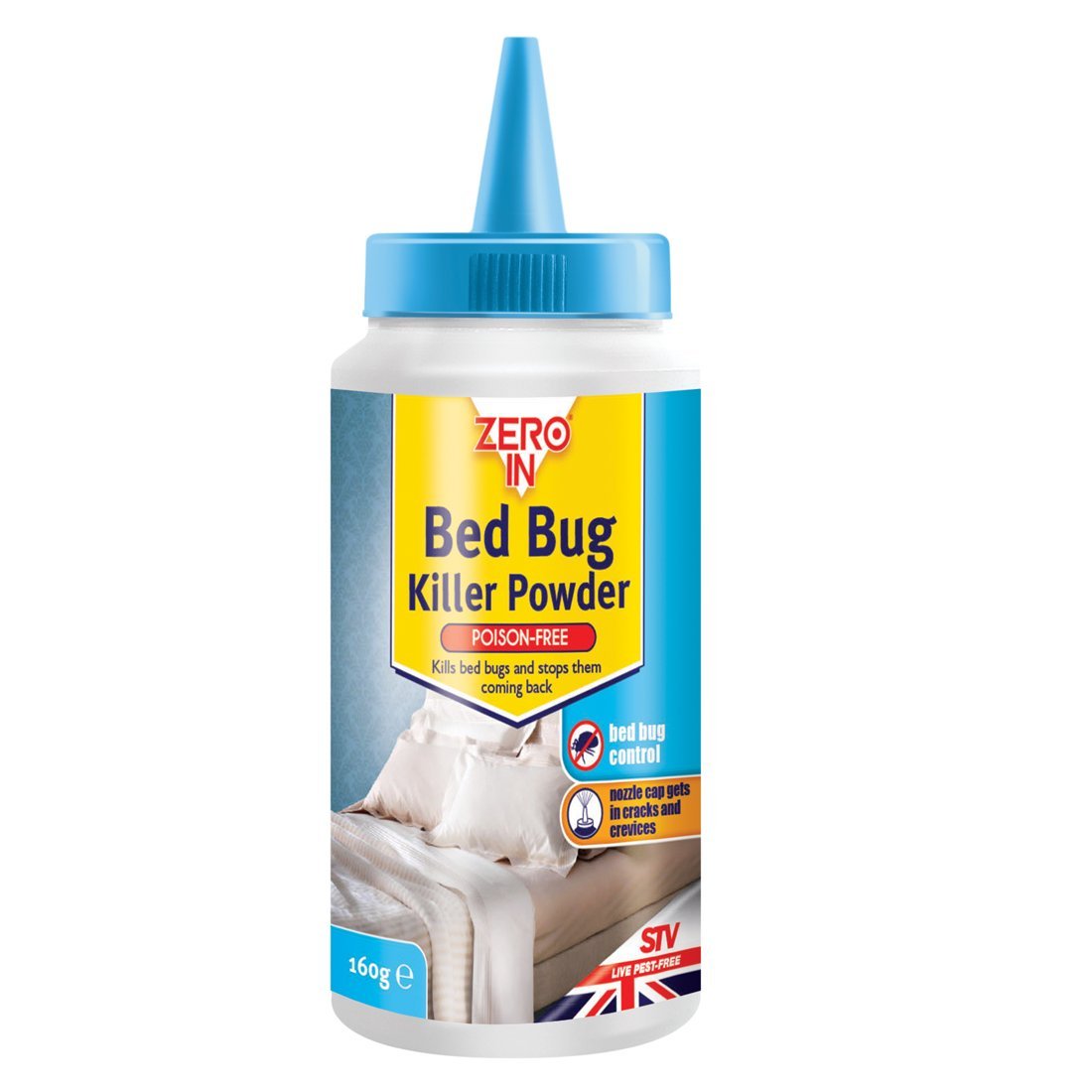 Zero In Bed Bug Killer Powder (Effective, PoisonFree Household Puffer
