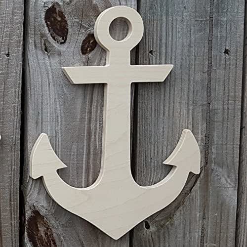 Wooden Anchor, Nautical Anchor, Nautical Shape, Beach