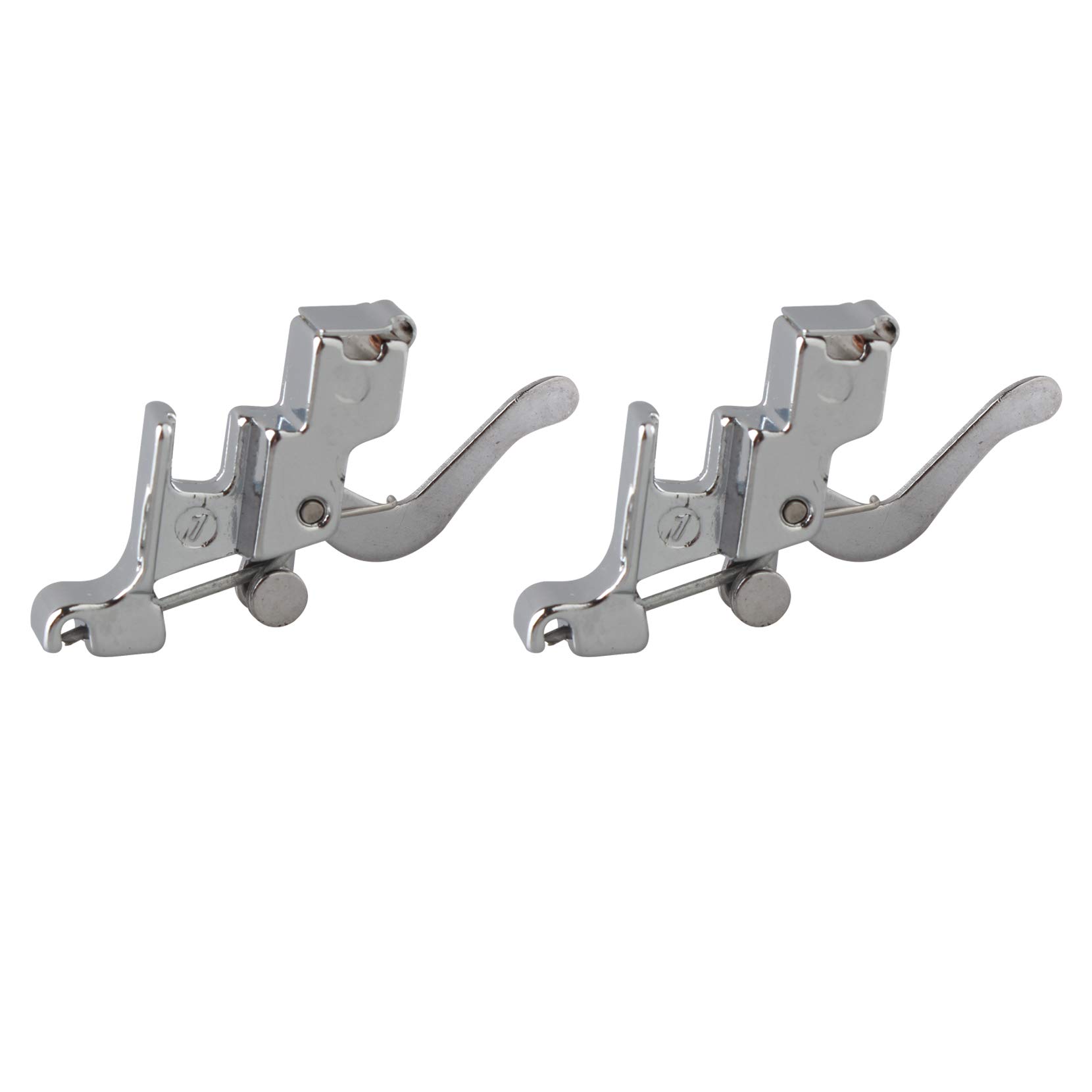 Jopto 2Pcs Durable Sewing Machine Snap On Low Shank Adapter Presser Foot Holder for Brother Singer Janome Toyota Kenmore Low Shank Sewing Machines