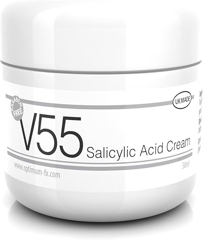 V55 MAX Salicylic Acid Cream 50g for Spots Blackheads Acne Prone Skin