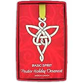 Basic Spirit Handcrafted Christmas Ornament - Celtic Angel - Home Décor, for Tree Decoration