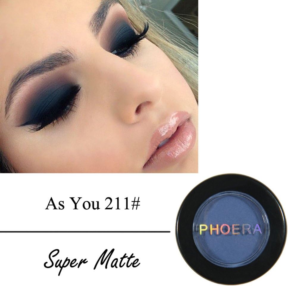 PHOERA Cosmetic Matte Eyeshadow Cream Highly Pigmented Eye Shadow Makeup Cosmetic Long Lasting Waterproof
