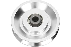 Luqeeg Aluminium Alloy Durable Fitness Pulley for Strength Training Exercise in Gym Equipment, 70mm Inner Diameter, for Most 