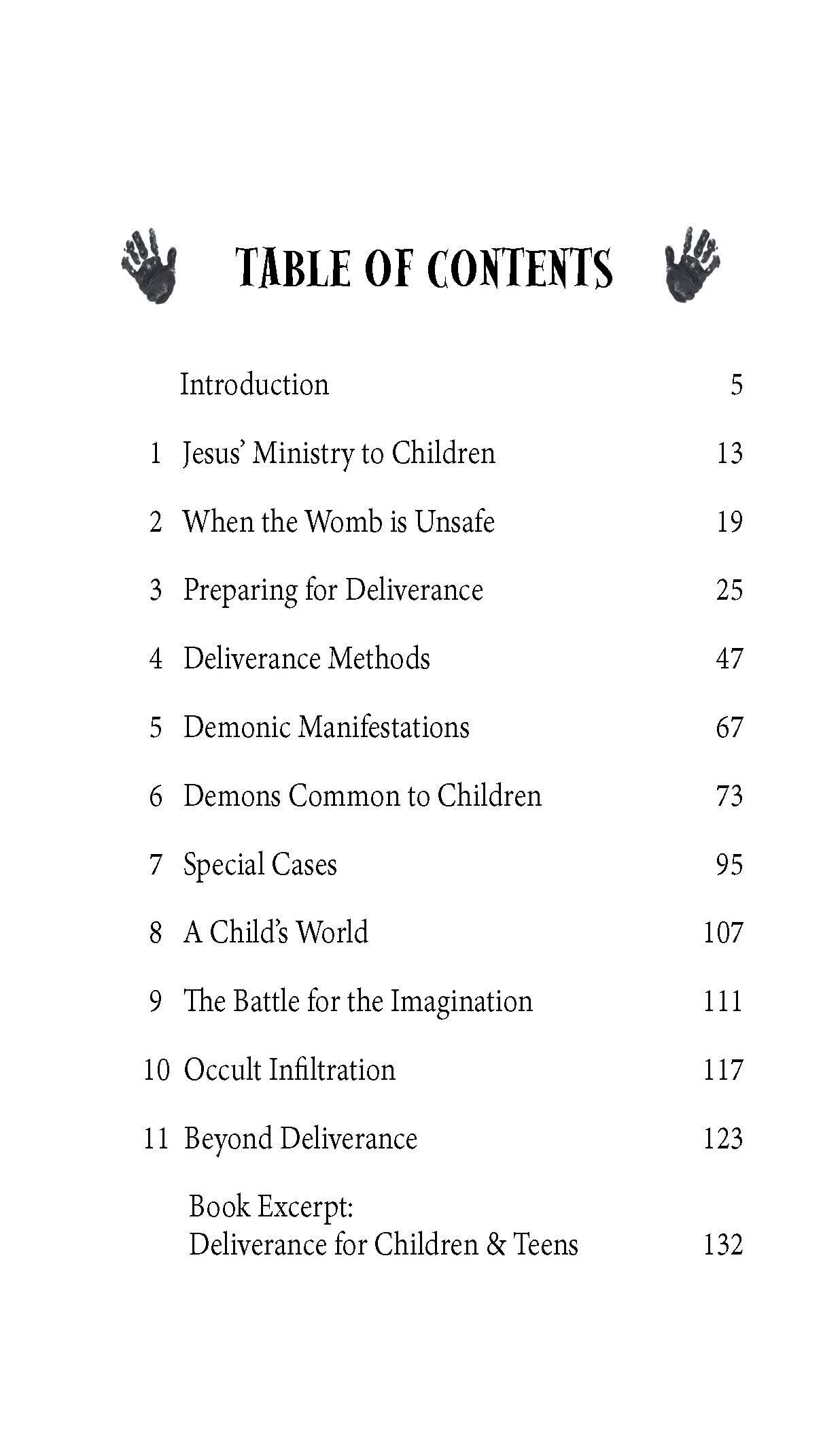 Manual for Childrens Deliverance (Spiritual Warfare)