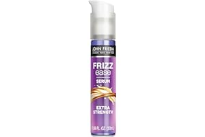 John Frieda Frizz Ease Extra Strength Hair Serum, Instantly Smooths for Healthy, Hydrated, Frizz-Free Hair, for Thick and Coarse Hair, with Argan, Coconut, and Moringa Oil for Heat Protection, 1.69 Oz