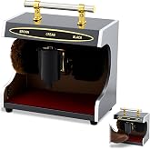 Lounsweer Automatic Electric Shoe Polishing Machine Double Brush Plug-in | Automatic Shoe Buffer with Polish Box, Dust Removal and Polishing, Ideal for Home Hotel Bank Shopping Mall Entrance Use