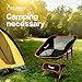 SYOURSELF Portable Folding Camping Chair-Lightweight,Compact,Comfortable, Breathable Beach Travel Mesh Chairs,Heavy Duty-Perfect for Backpacking Hiking Picnic Outdoors Sporting with Carry Bag(Orange)