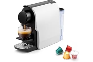 beanglass Mini Espresso Machine Compatible for NS Original Line Pods, Compact Capsule Coffee Maker with 20 Bar High Pressure Pump, 22 oz Removable Water Tank