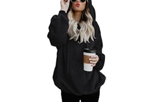 CHICALLURE Women Fuzzy Hoodies Sweatshirts Sherpa Jackets Half Zip Fluffy Fleece Pullover Long Sleeve Coat with Pockets