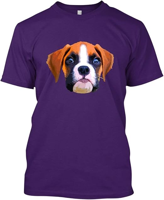 Boxer Dog Face Shirt, Womens Shirt, T Shirts for Men Clothing