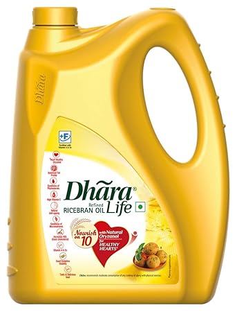 Dhara Rice Bran Oil Jar, 5L