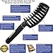 Boar Bristle Hair Brush: Nylon Detangling Pins and 100% Natural Boar Bristles for Hair Oil Distribution. Curved for Scalp Massage. Vented For Faster Drying.