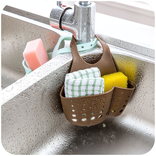 NPLE--Kitchen Sink Sponge Holder Bathroom Hanging Strainer Organizer Exquisite Rack - Thumbnail 6