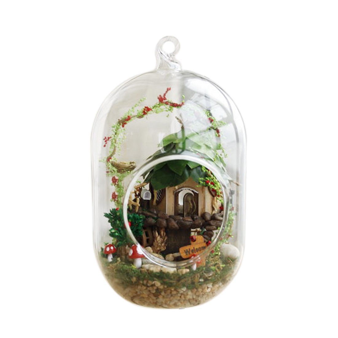 Best christmas miniature ornament kit diy fairy garden dollhouse