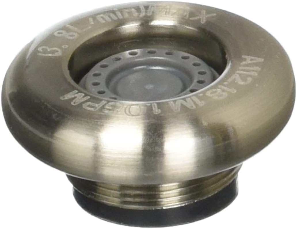 Danze DA500210NBN Standard Male Faucet Aerator Kit, 1.75 GPM, Brushed