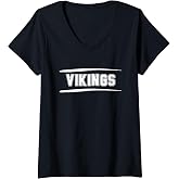 Womens VIKINGS V-Neck T-Shirt