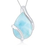 Beaux Bijoux Natural Larimar Necklace for Women