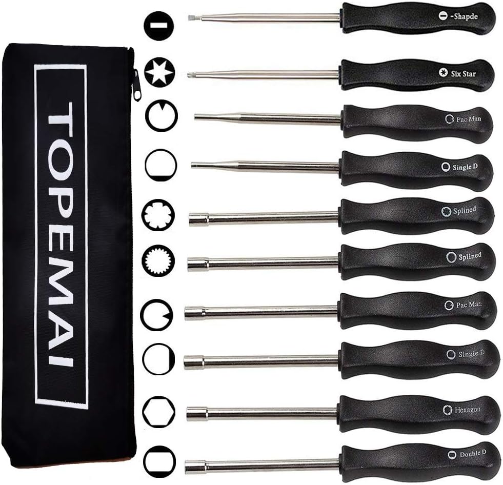 10 Pcs Carburetor Adjustment Tool Screwdriver Kit for Common 2 Cycle Carburator Adjusting Small Engine Carb Tune up Adjusting Tool  - - 