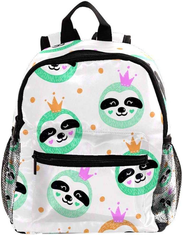 Mini Zaino Testa di bradipo giallo blu Zaino Per Bambini Scuola Borsa