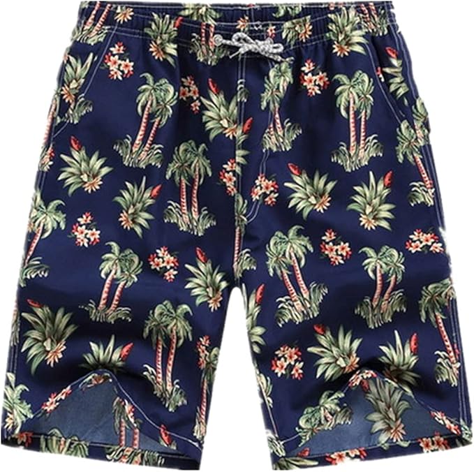N\P Men Board Shorts Printed Beach Casual Shorts Amazon.co.uk Clothing
