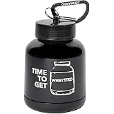 ONMYWHEY Double Scoop (180cc) Protein and Supplement Keychain Funnel, Time To Get Wheysted