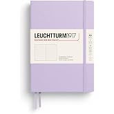LEUCHTTURM1917 - Notebook Hardcover Medium A5-251 Numbered Pages for Writing and Journaling (Lilac, Dotted)