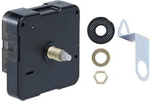 DAXSMY Clock Mechanism Replacement Battery Operated Clock Kit Silent Clock Part Shaft Length 16mm