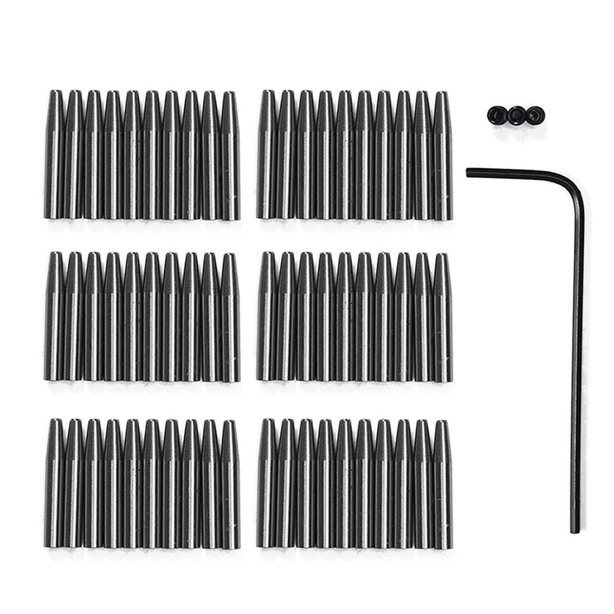 Photo 1 of WUTA Sharp Head Replaceable Pricking Iron Removable Round Hole Punch Leather Craft Chisel DIY Leather Tools 2nd Generation (60 Pcs Round Punch Head)