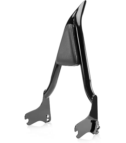 Detachable Sissy Bar Passenger Backrest For Harley Touring Models (1997-2008) - Black - View #4